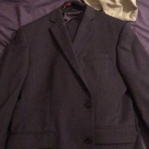 Claiborne gray two piece suit. Jacket and pants.